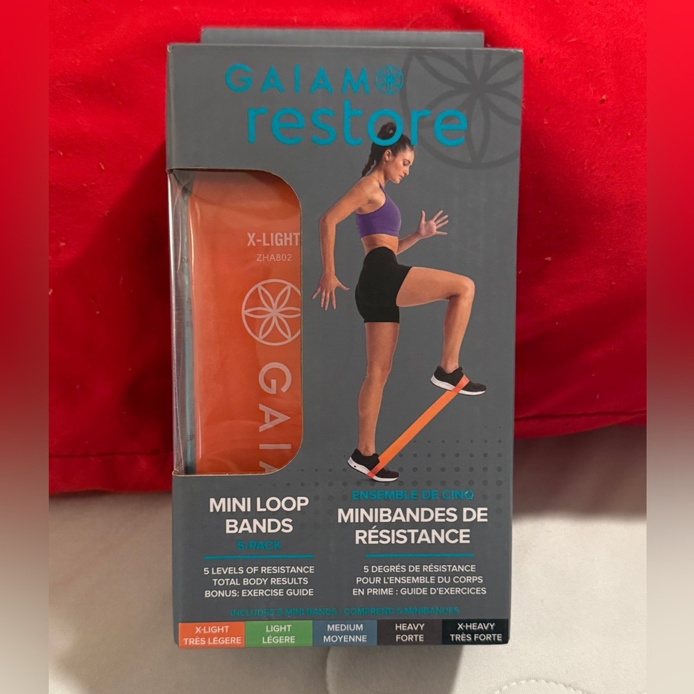 GAIAM Restore 5 Resistance Bands NIB